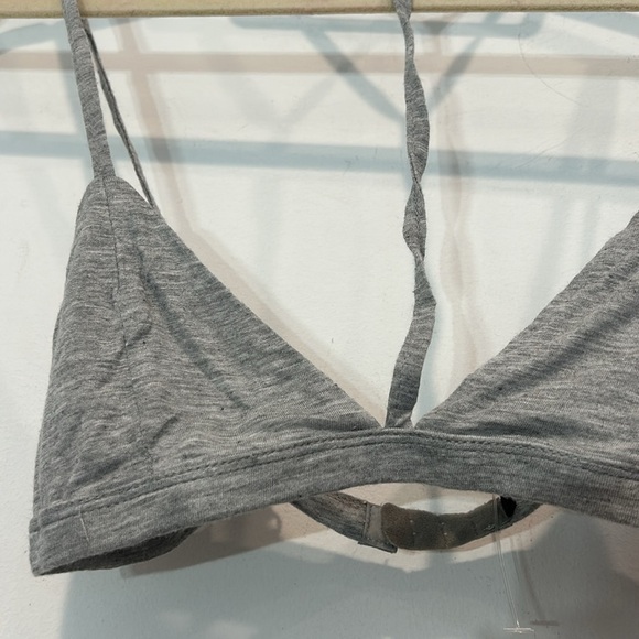 Signature 8 small women’s grey strappy chocker bralette elevated basic layer - Picture 3 of 6